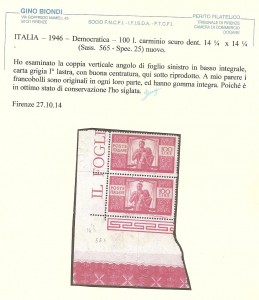 democratica 100L carminio