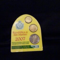 Repubblica di San Marino – 2007 – 2€ -20cent – 10 cent