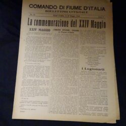 Comando di Fiume D’Italia N°21 Anno I