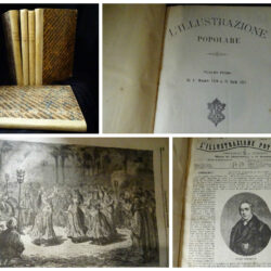 L’illustrazione popolare 5 volumi dal 1° novembre 1869 al 28 aprile 1872 – Milano Treves editore
