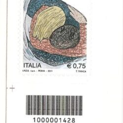 Italia Repubblica 2011 Anno Europeo del Volontariato – Codice a barre