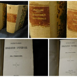 FR. Predari  Dizionario Biografico Universale – Milano Tipografia Guigoni – 2 vol. 1865-1867