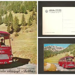 Cartolina FIAT SAD – La strada delle Dolomiti
