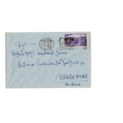 Lettera affrancata con 50 lire Violetto 1948