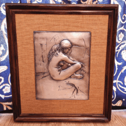 Quadro Pietro Annigoni – Modella in riposo Lastra argento numerata punzonata