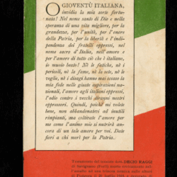 Decio Raggi cartolina postale Posto di conforto stazione campo di Marte Firenze